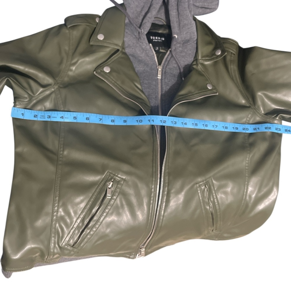 Torrid  Hooded Moto Jacket - Picture 4 of 4